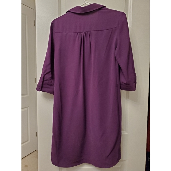 The Limited purple shirt Dress - Picture 2 of 3